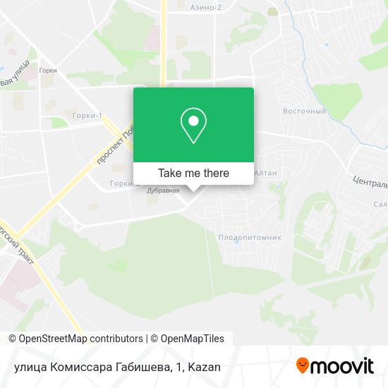 улица Комиссара Габишева, 1 map