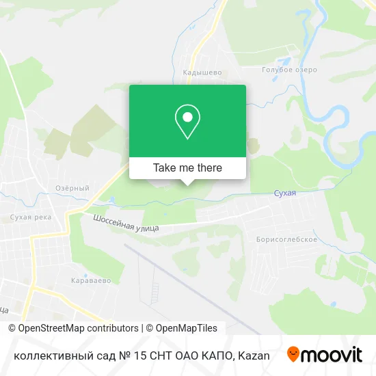 коллективный сад № 15 СНТ ОАО КАПО map