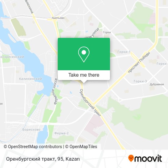 Оренбургский тракт, 95 map
