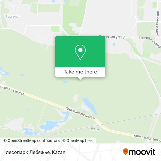 лесопарк Лебяжье map