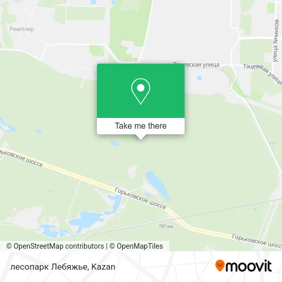 лесопарк Лебяжье map