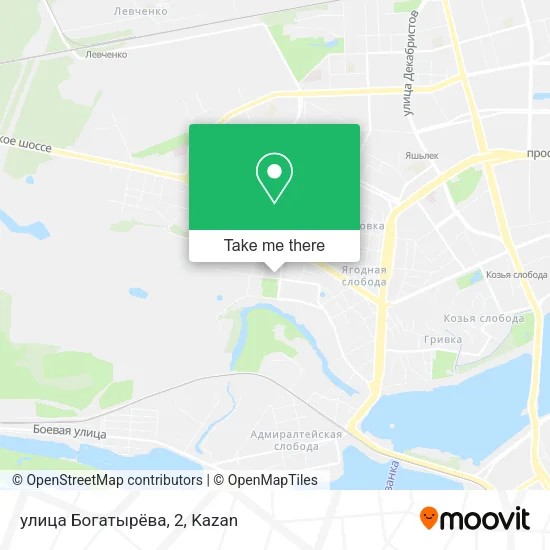 улица Богатырёва, 2 map