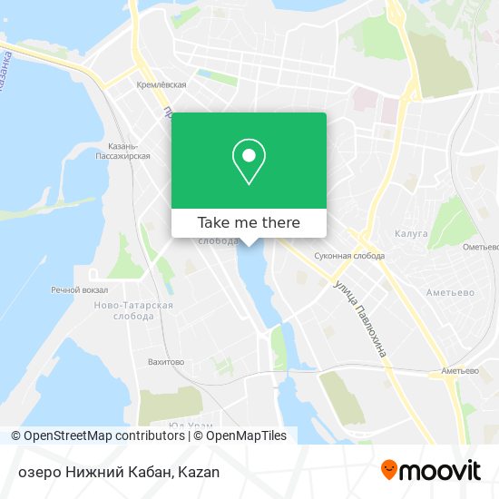 озеро Нижний Кабан map