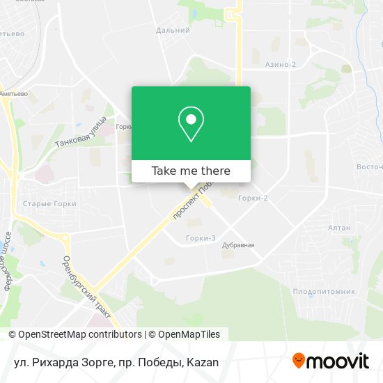 ул. Рихарда Зорге, пр. Победы map