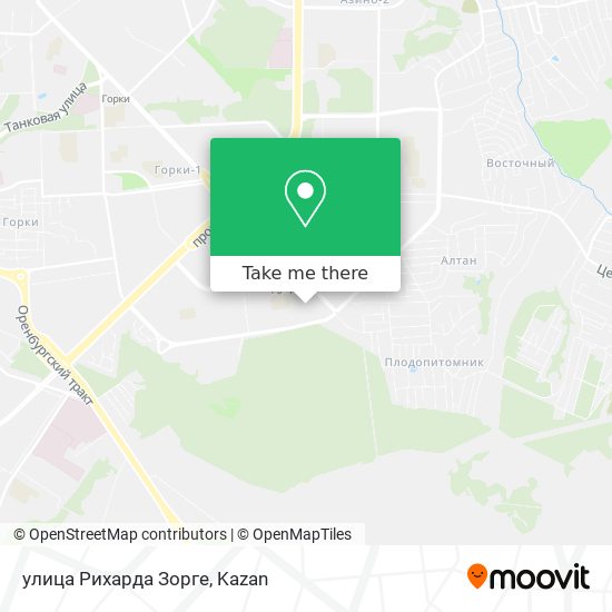 улица Рихарда Зорге map