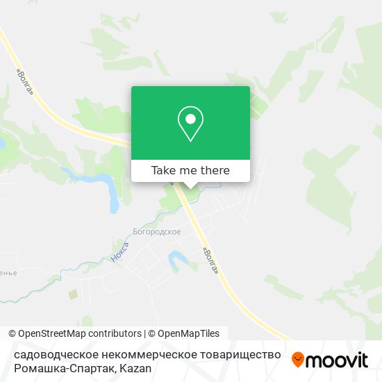 садоводческое некоммерческое товарищество Ромашка-Спартак map