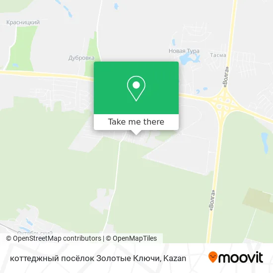 коттеджный посёлок Золотые Ключи map