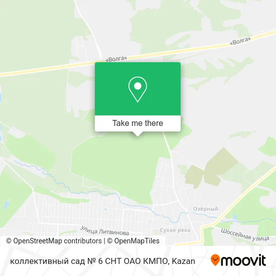 коллективный сад № 6 СНТ ОАО КМПО map