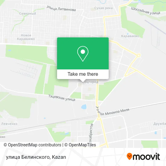 улица Белинского map