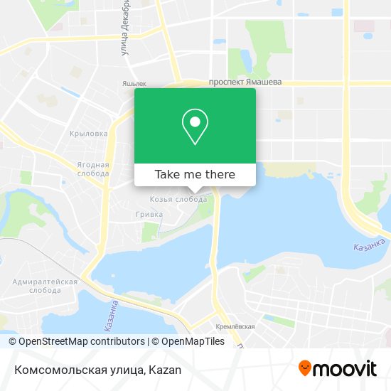 Комсомольская улица map