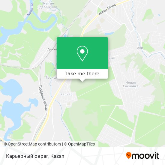 Карьерный овраг map
