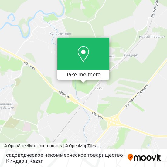 садоводческое некоммерческое товарищество Киндери map