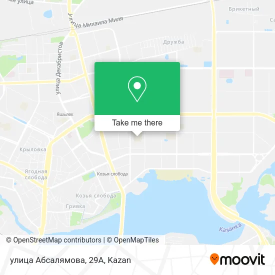 улица Абсалямова, 29А map