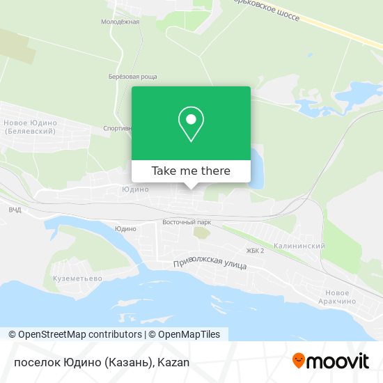 поселок Юдино (Казань) map