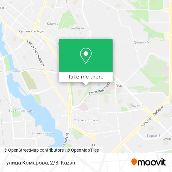 улица Комарова, 2/3 map