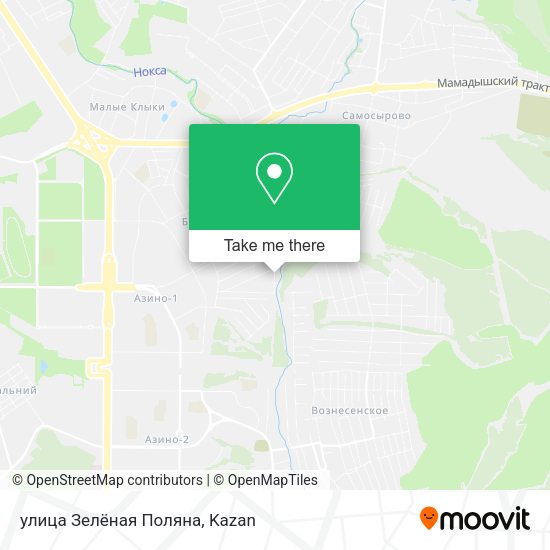 улица Зелёная Поляна map