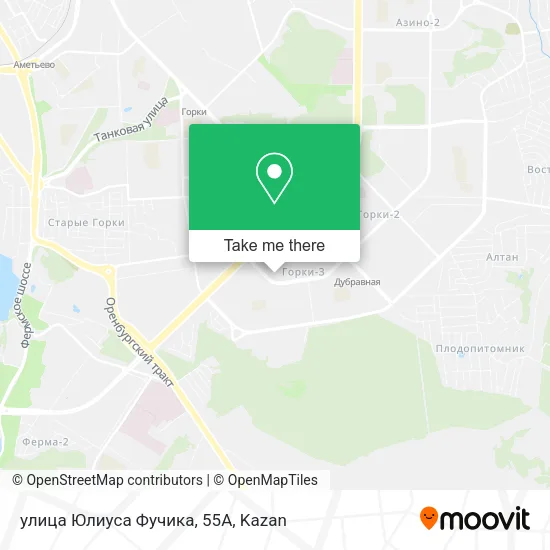 улица Юлиуса Фучика, 55А map
