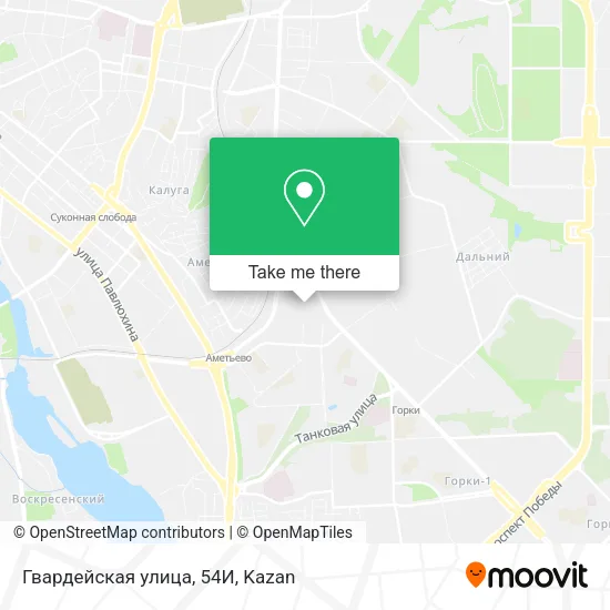 Гвардейская улица, 54И map