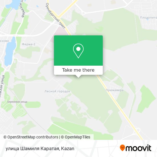 улица Шамиля Каратая map