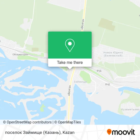 поселок Займище (Казань) map