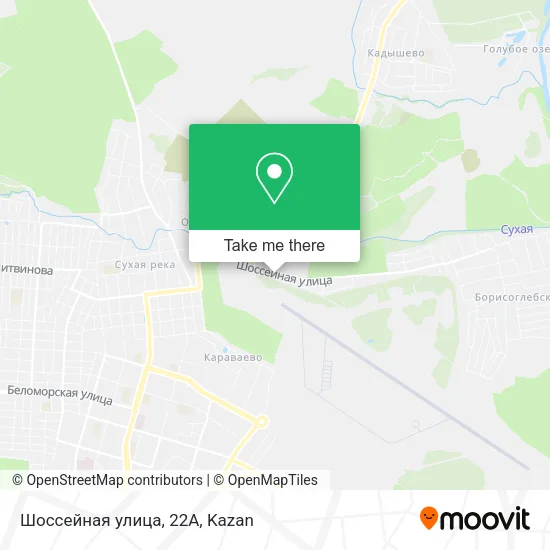 Шоссейная улица, 22А map