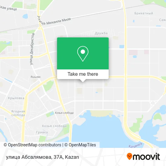 улица Абсалямова, 37А map