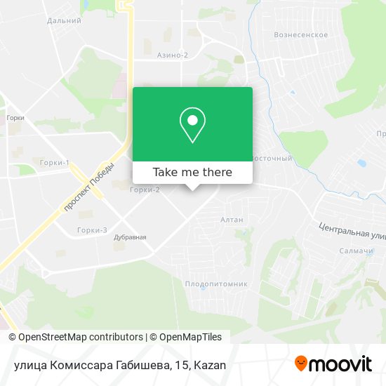 улица Комиссара Габишева, 15 map