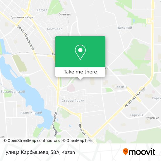 улица Карбышева, 58А map