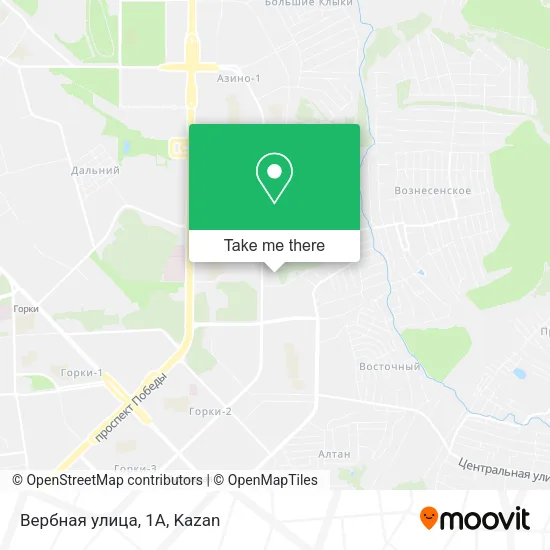 Вербная улица, 1А map