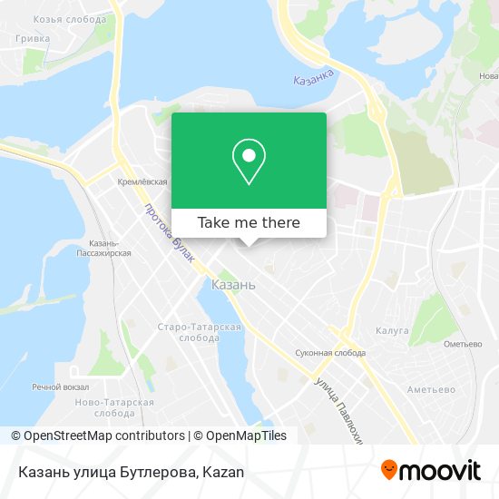 Казань улица Бутлерова map