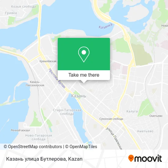Казань улица Бутлерова map