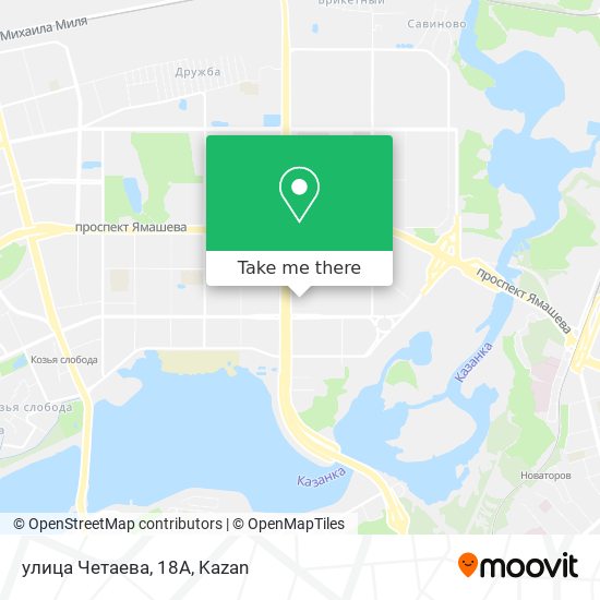 улица Четаева, 18А map