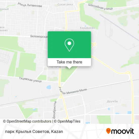 парк Крылья Советов map