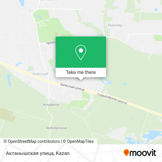 Актанышская улица map