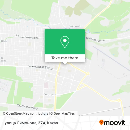 улица Симонова, 37А map