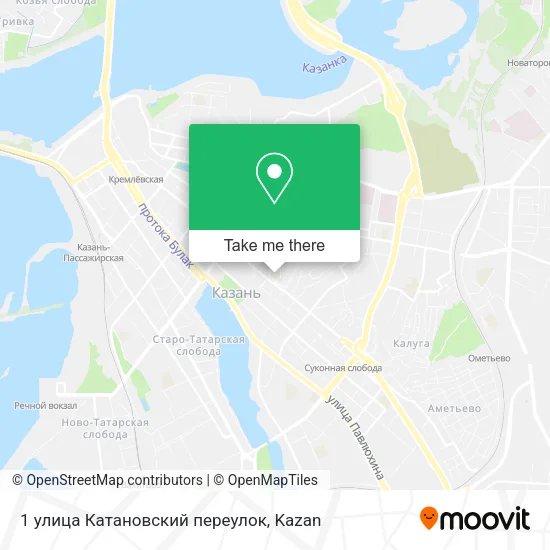 1 улица Катановский переулок map