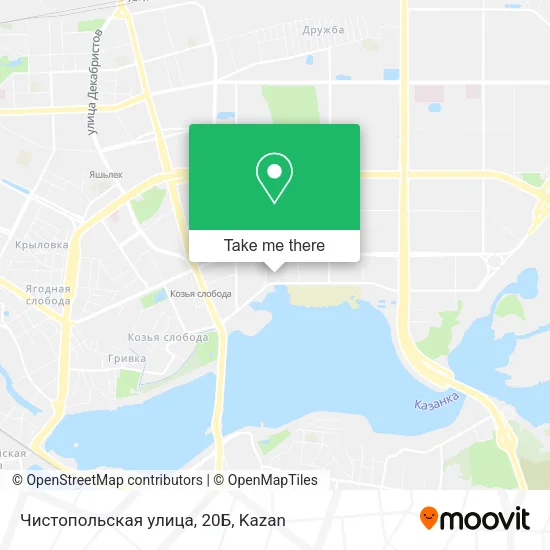 Чистопольская улица, 20Б map
