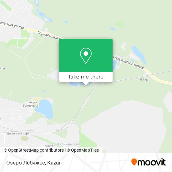 Озеро Лебяжье map