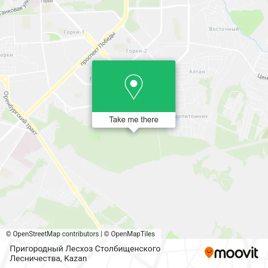 Пригородный Лесхоз Столбищенского Лесничества map
