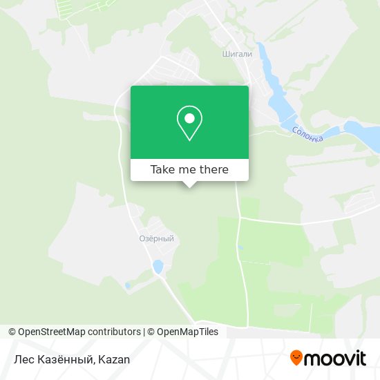 Лес Казëнный map
