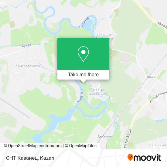 СНТ Казанец map