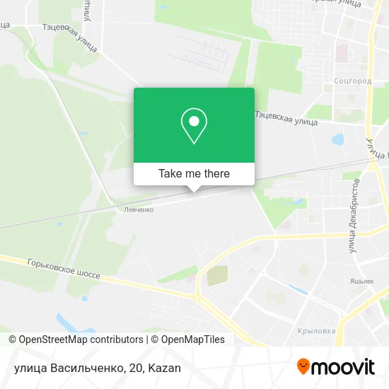 улица Васильченко, 20 map