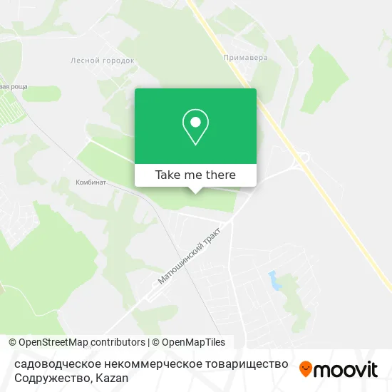 садоводческое некоммерческое товарищество Содружество map