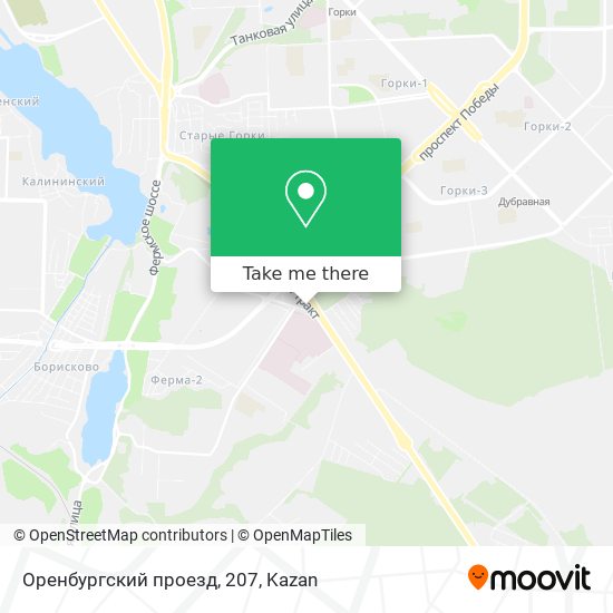 Оренбургский проезд, 207 map