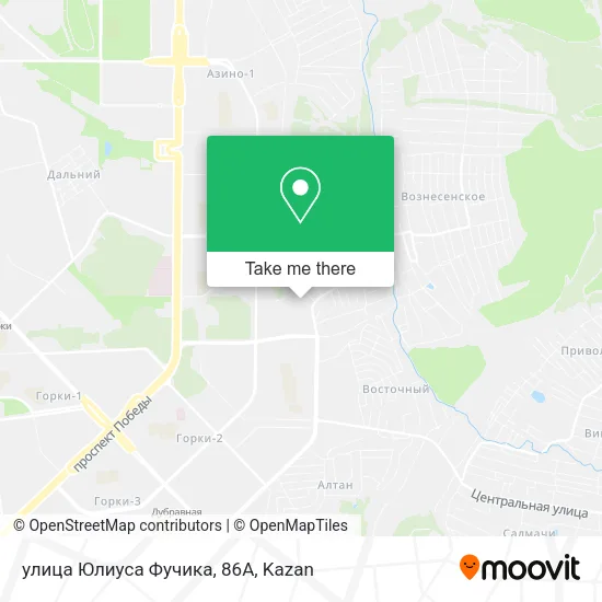 улица Юлиуса Фучика, 86А map