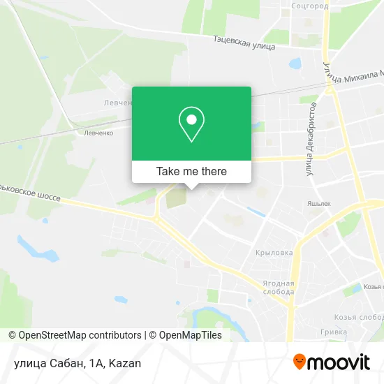 улица Сабан, 1А map