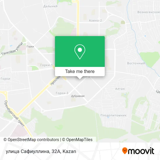 улица Сафиуллина, 32А map