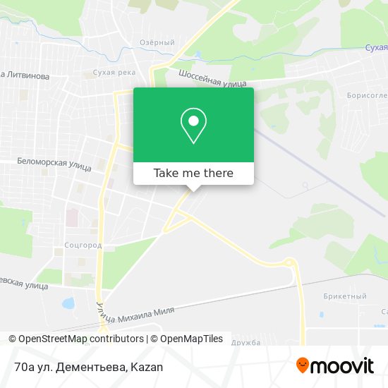 70а yл. Дементьева map