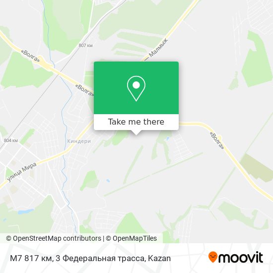 М7 817 км, 3 Федеральная трасса map