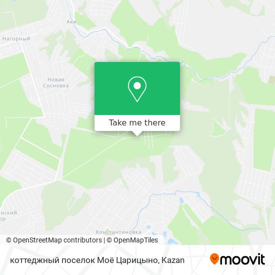 коттеджный поселок Моё Царицыно map